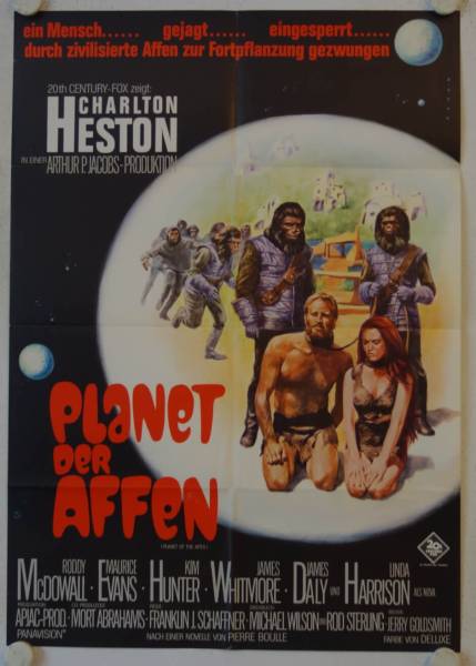 Planet of the Apes original release german movie poster